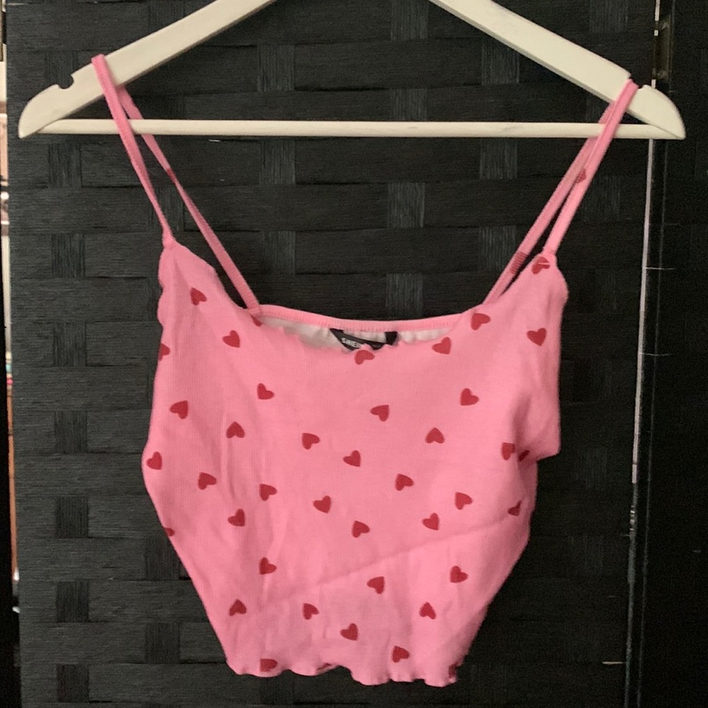BOGO Pink Heart Tank Top